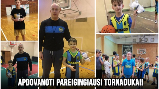 Apdovanoti pareigingiausi „Tornado“ KM auklėtiniai